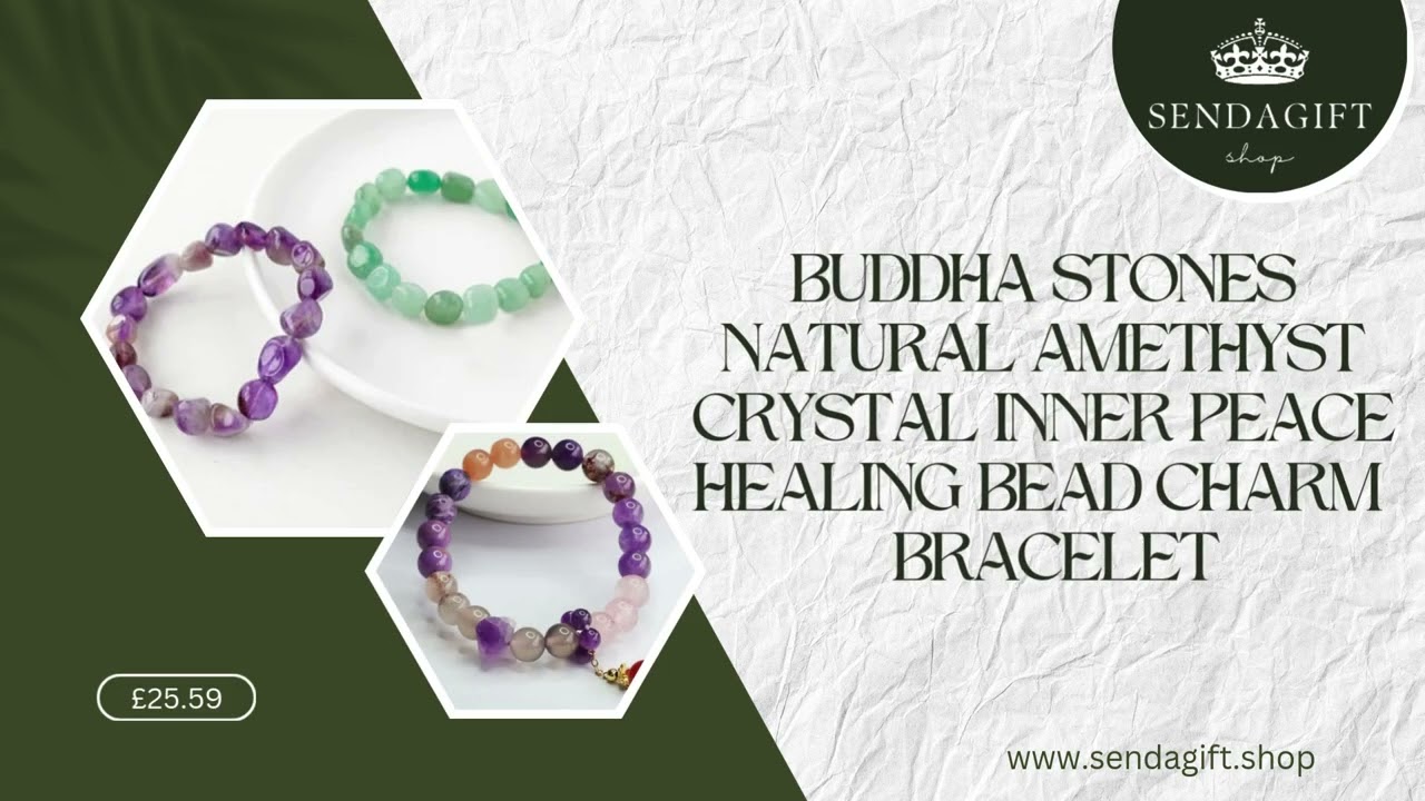 💜 Buddha Stones Amethyst & Crystal Bracelets – Inner Peace, Healing & Spiritual Energy! ✨