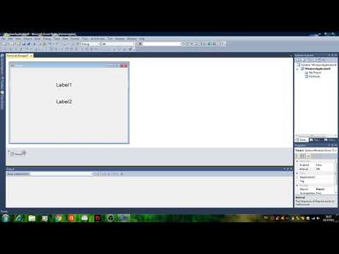 การใช้ Labalแสดงวันที่และเวลา [Microsoft Visual Studio 2010]