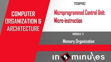 Module3_Vid_16_Memory Organization_Microprogrammed Control Unit: Micro-instruction