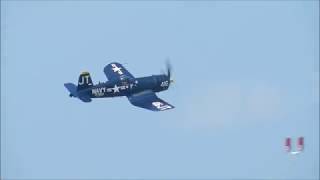 Jim Tobul F-4U Corsair & F-18 Super Hornet Tac Demo + United States Navy Legacy Flight