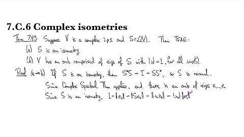 7.C.6 Complex isometries