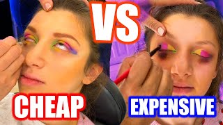 CHEAP VS EXPENSIVE SUMMER GLAM MAKEUP