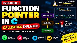 Function Pointer in C | Callbacks Explained with Real Embedded Example