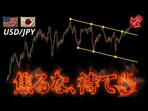 【抜けたけど買うな】ついにドル円がフラッグを抜けた｜でも、ここが一番危険。