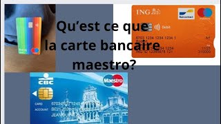 Qu’est ce maestro la carte bancaire de Mastercard ?