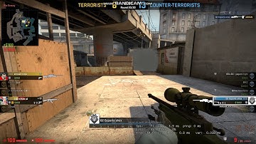 1v3 AWP clutch on Overpass B site