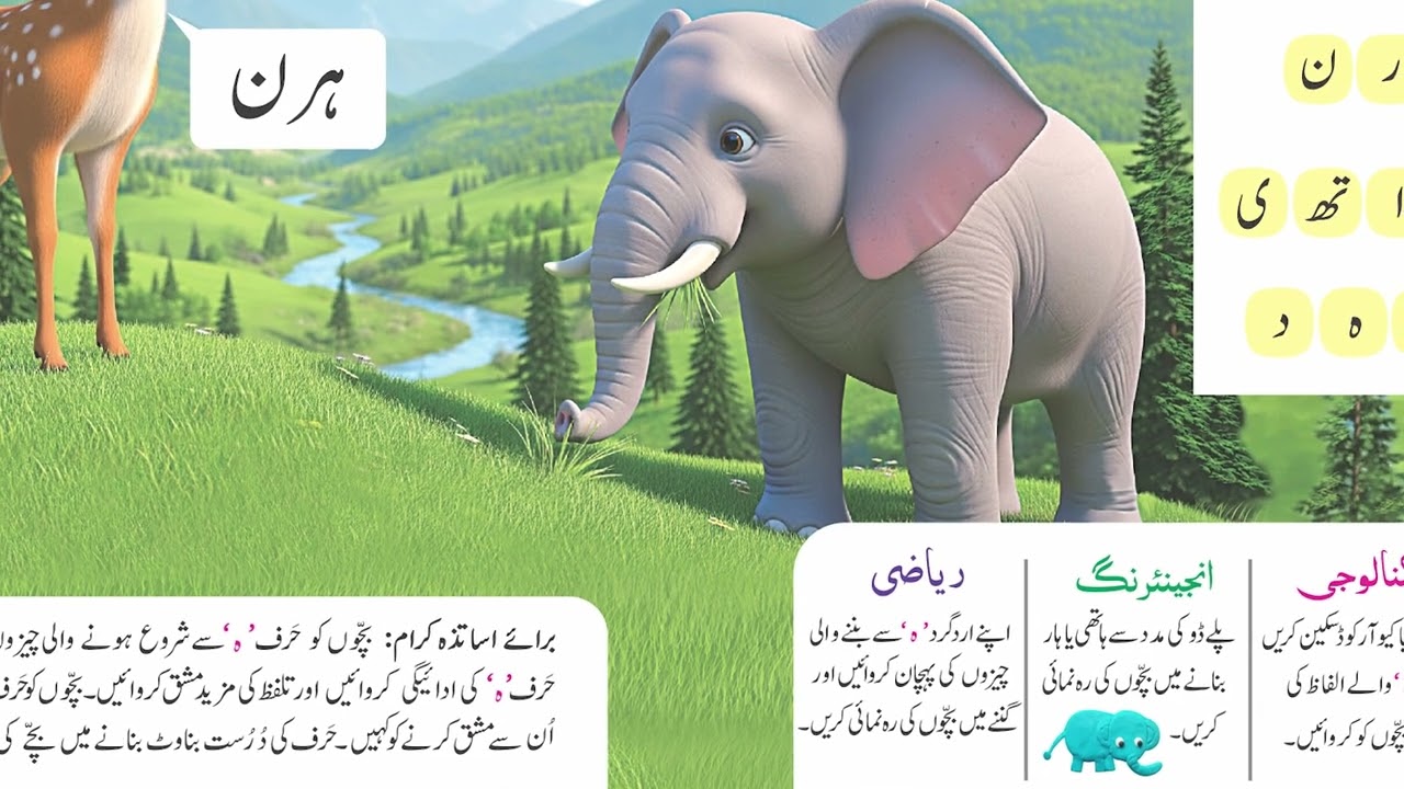 Urdu for Kids 3+ | Harf ہ | For Students