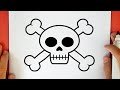 HOW TO DRAW A PIRATE SKULL