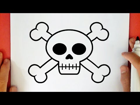 HOW TO DRAW A PIRATE SKULL