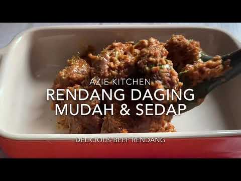 Rendang Daging Azie Kitchen Ingredients