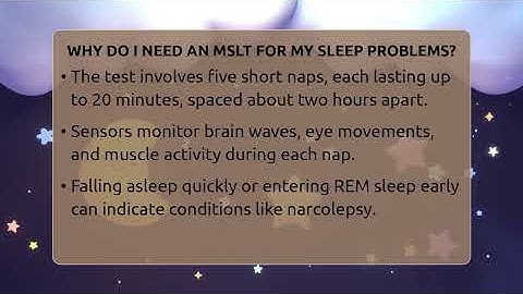 Why Do I Need An MSLT For My Sleep Problems? - Sleep Apnea Support Network