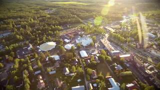 Kaustinen, town center 15th of July 2017 (late evening during Kaustinen Folk Music Festival)