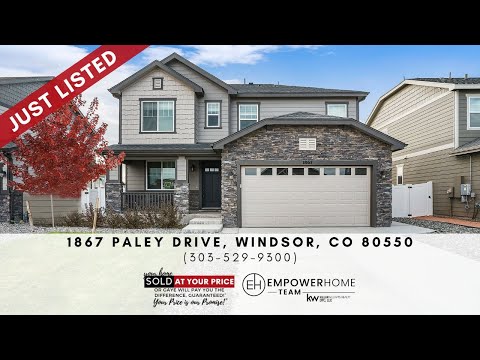 1867 Paley Drive, Windsor, CO home video tour