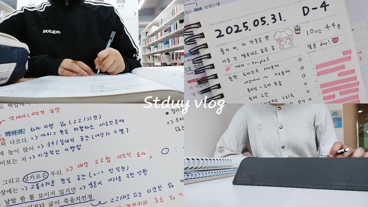 [Study Vlog] 쌤 저 82점 올렸어요 😭ㅣ고2 기말고사 브이로그ㅣ공부법
