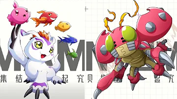 All scene evolution Tentomon and gomamon   - Digimon Game (new generation/new century)