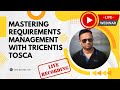 Tosca tutorial  live webinar session  requirements management  risk based testing  live project