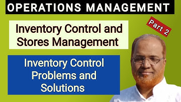 Operations Management I Problems and Solutions on Inventory Management I Part 2 I Hasham Ali Khan I