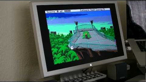 DosBox with Leisure Suit Larry 3 through a Roland MT32 on a MAC!