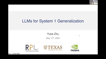 Yuke Zhu | LLMs for System 1 Generalization