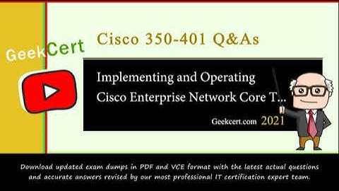 [2021.6] Latest Cisco 350-401 exam questions and answers and exam Discount codes