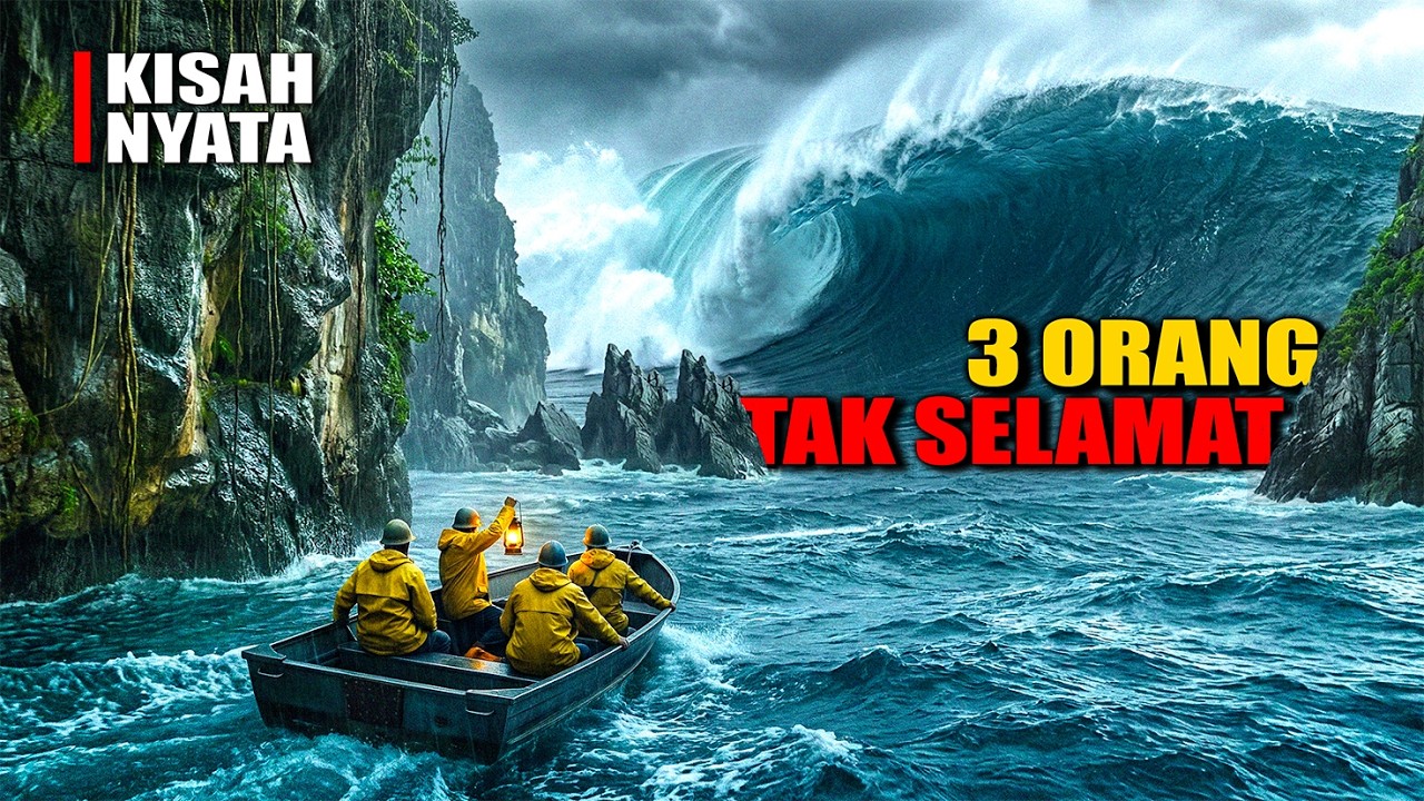 DALAM 1 HENTAKAN.. OMBAK RAKSASA MENELAN 3 NYAWA‼️Alur Cerita Film