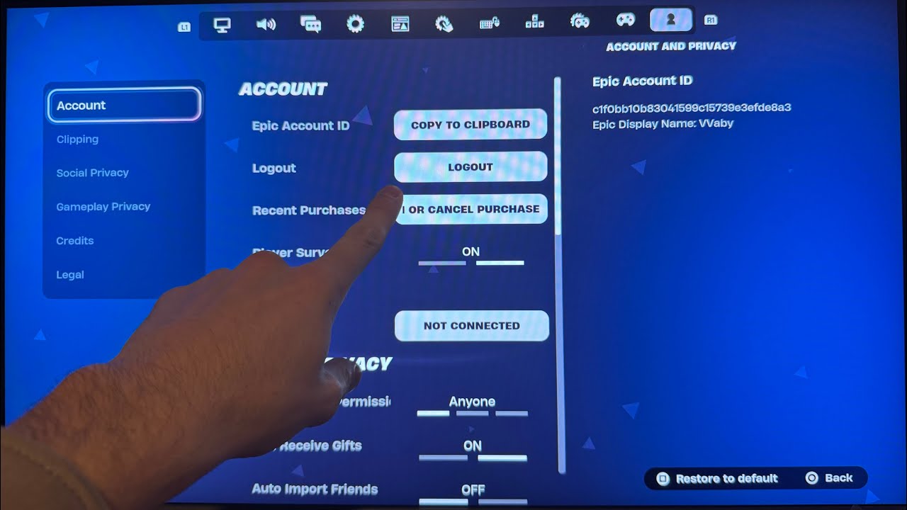 Fortnite: How to Log Out of Epic Account Tutorial! (Easy Method) - PS4 ...