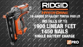 RIDGID Hyperdrive Brushless Finish Nailers - The Home Depot