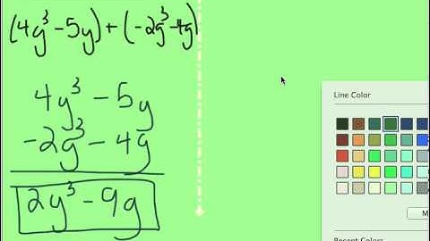 Unit 3 Notes 2  Adding and Subtracting Polynomials