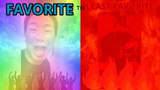 NoahTheGreatEditor2024's Favorite To Least Favorite S/S/P/L List Part 1