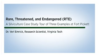 Rare, Threatened, and Endangered RTE