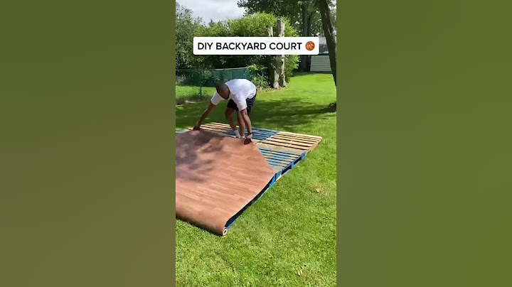 DIY Backyard Basketball Court 🏀 #MotivatedByMylan | Mini Court made out of wooden pallets
