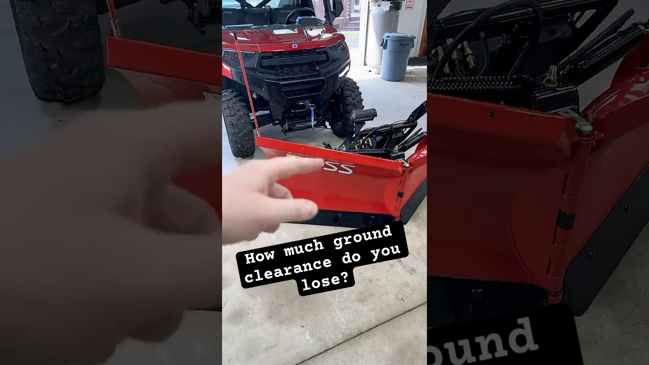 Насколько уменьшается дорожный просвет при использовании снегоуборочной машины?