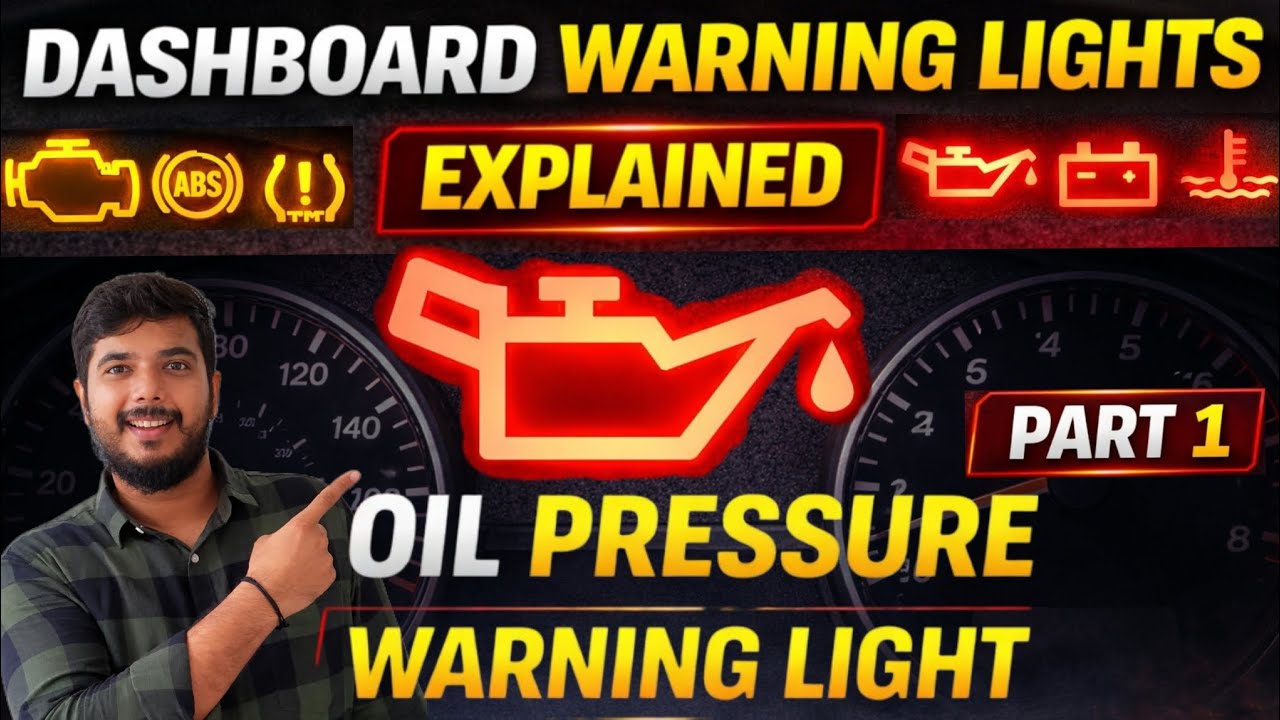 Oil Pressure Warning Light | Dashboard Warning Lights Explained Part 1 ...