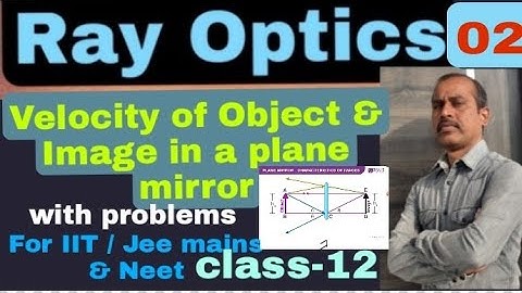 12th: Ray optics 02: Velocities of object  & Image in a plane mirror