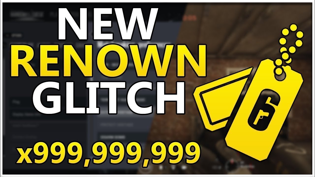 Rainbow Six Siege WORKING renown glitch after operation void edge patch