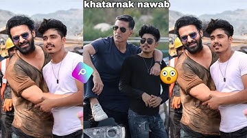 khatarnak nawab and Prabhas photo editing tutorial lightroom and PicsArt #khatarnaknawab #edit