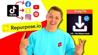 How to Download Your Tiktok Videos with SnapTik and Repurpose.io screenshot 5