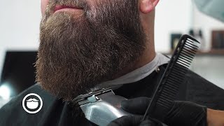 Kratos-Style Pointed Beard Transformation (7 Months of Growth) | Bob the Barber