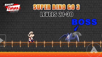 Super Bino Go 3 - Levels 21-30 + BOSS (Android Gameplay)