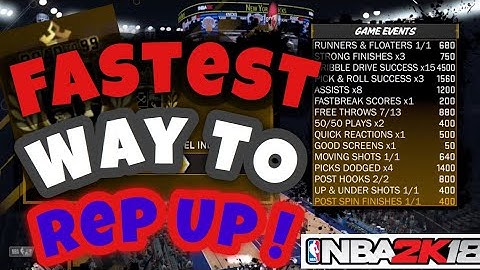 NBA 2K18 • GUARANTEED FASTEST WAY TO REP UP