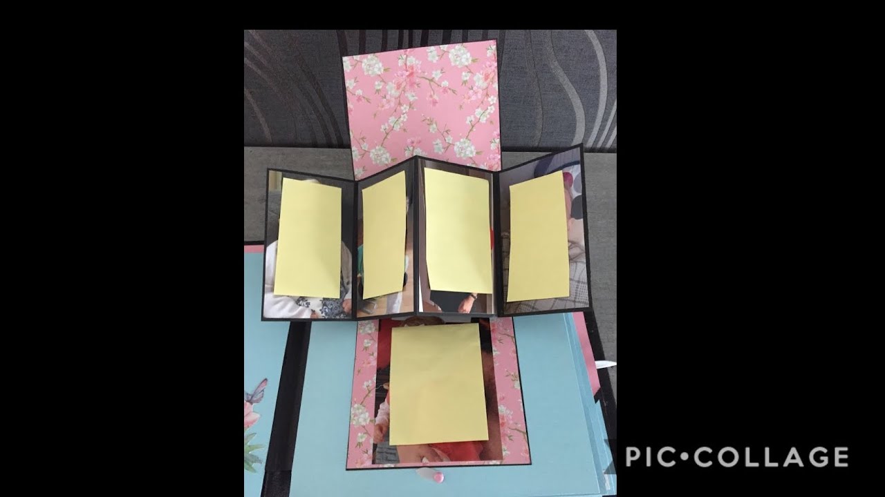 TUTO SCRAP 6ème partie carte Twist Pop Up album 