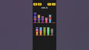 Cup Sort Puzzle Level 34 (early access)