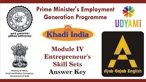 MODULE IV: ENTREPRENEUR