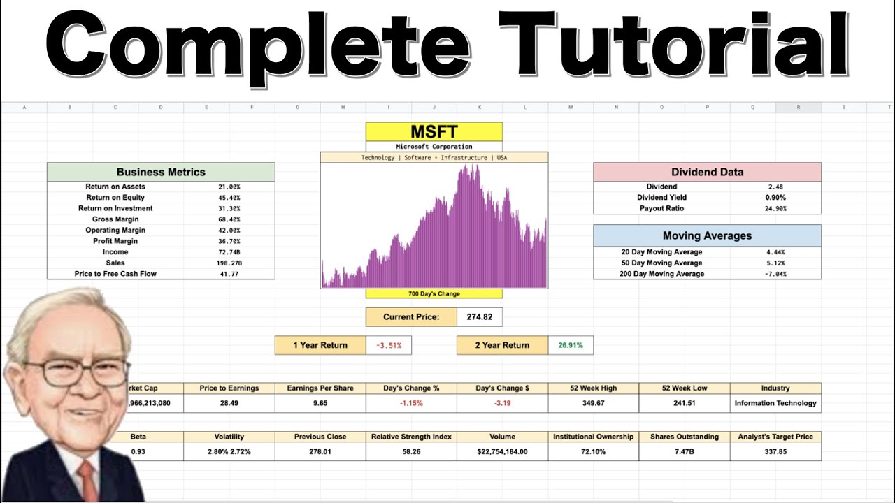 Stock Valuation Excel Template Free