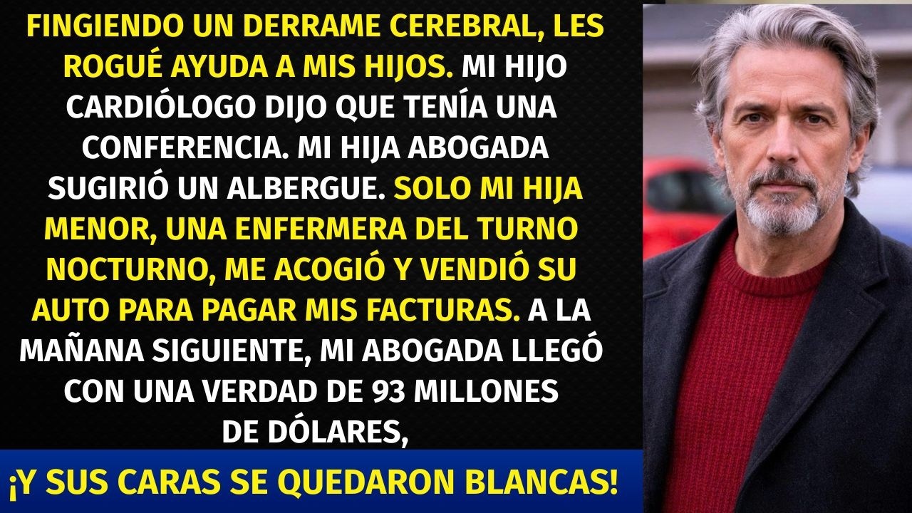 Fingí un derrame y lo perdí todo; mis hijos ricos me apartaron, la enfermera pobre no...