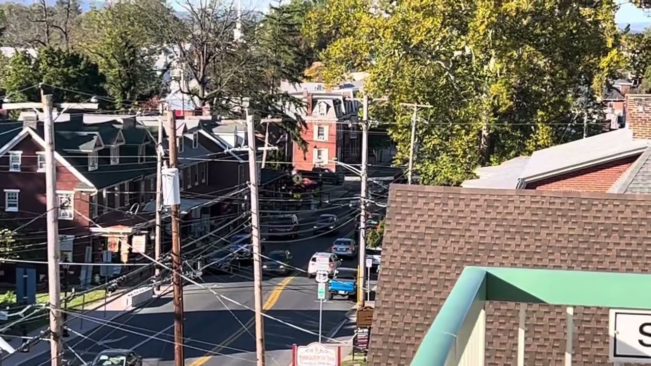 View From the Balcony of the 1863 Inn at Gettysburg