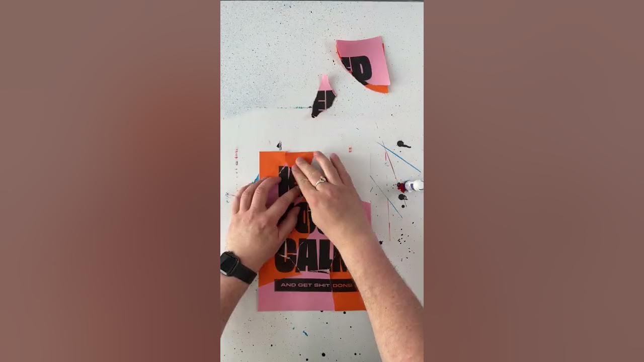 Analog Poster Design Process #Shorts Analog Poster Design Process #Shorts