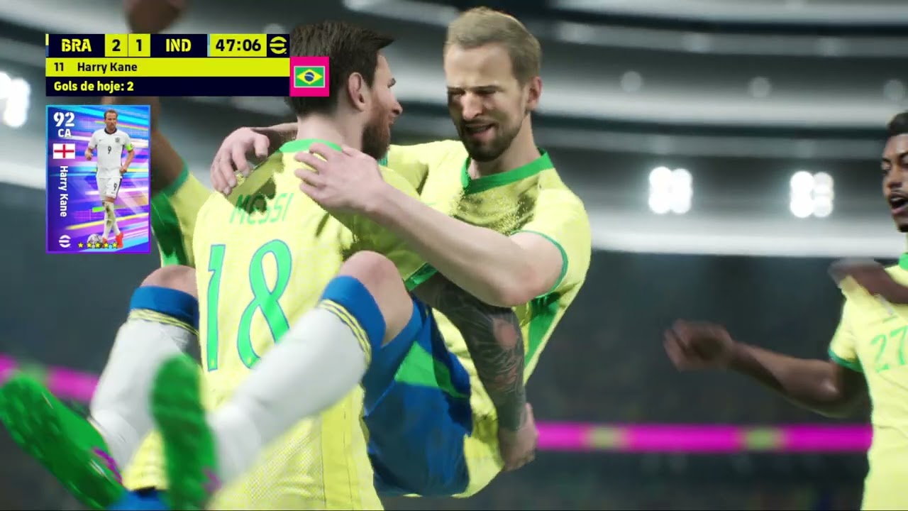 E FOOTBALL 2026 COPA DO MUNDO BRASIL 3 X 1 INDIA