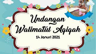 Power Point Free  Undangan Aqiqah Digital  2021