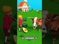 When the female teacher feeds the cow 🤩😤 #shorts #comedy #cratoon #video
